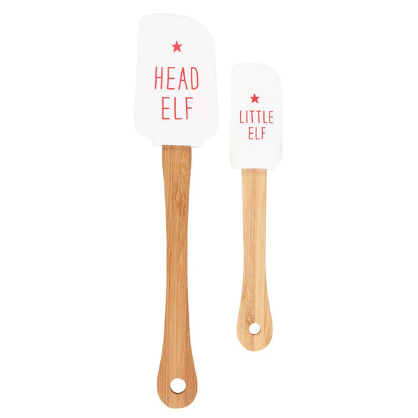 Head Elf Little Elf Silicone Christmas Spatula Set