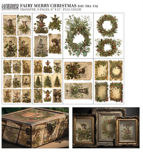 PRE - ORDER Iron Orchid Designs Decor Transfer ‘Fairy Merry Christmas’