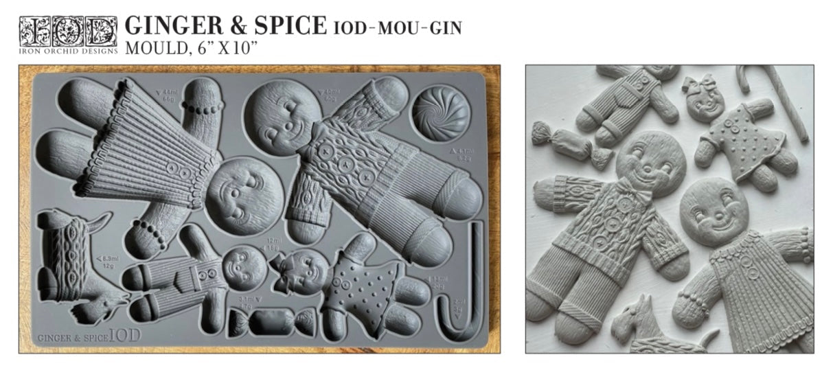 PRE ORDER Iron Orchid Designs Mould ‘Ginger & Spice’