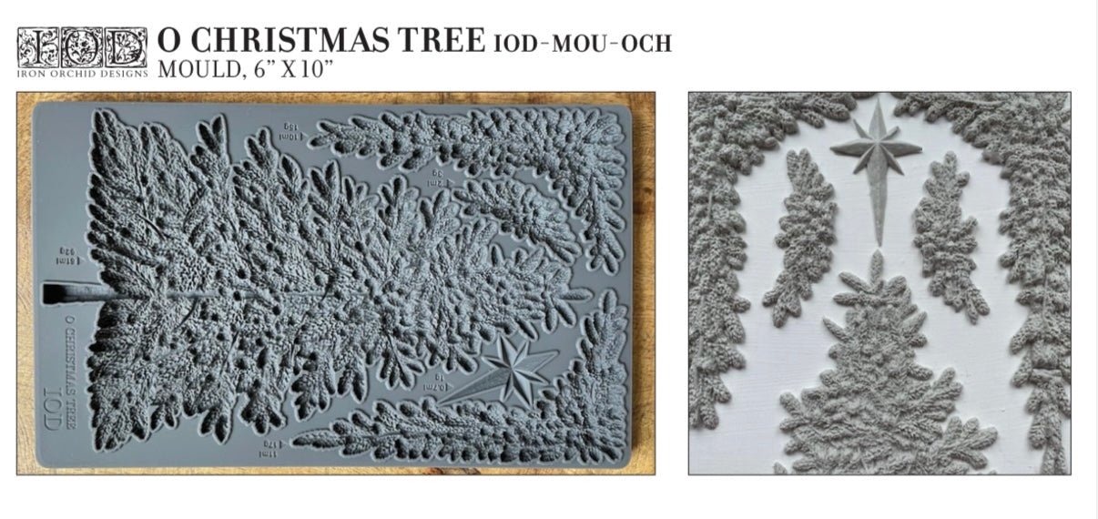 LIMITED EDITION - Iron Orchid Designs Mould - O Christmas tree