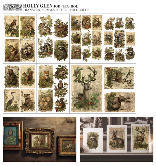 PRE ORDER Iron Orchid Designs Decor Transfer ‘Holly Glen’