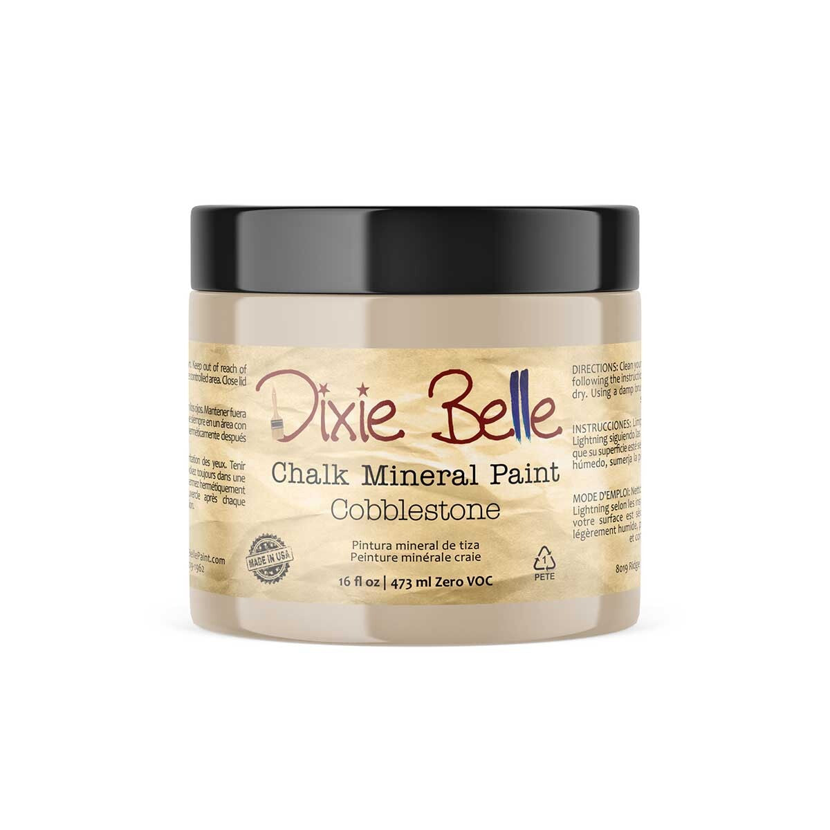 Dixie Belle Chalk Mineral Paint - Cobblestone 8 oz