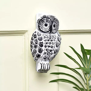 Antique White Owl Door Knocker