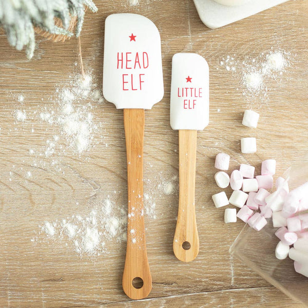 Head Elf Little Elf Silicone Christmas Spatula Set