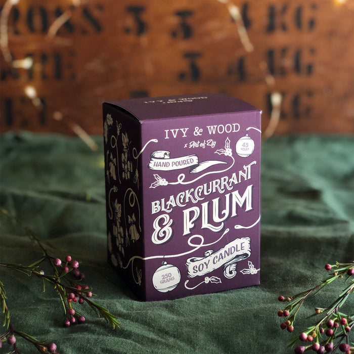 SALE - Ivy & Wood Blackcurrant & Plum Limited edition candle - SALE!