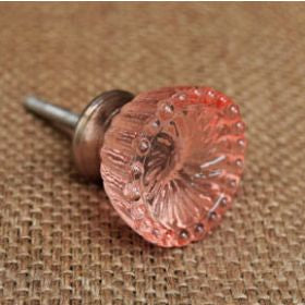 Pink Zenobia Glass knob