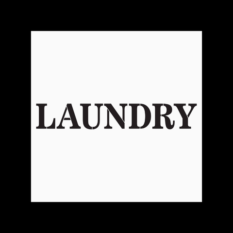 Laundry Sign Stencil by Barleycorn Vintage