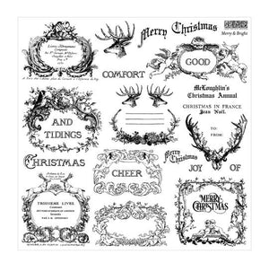 Iron Orchid Designs Merry and Bright Stamp