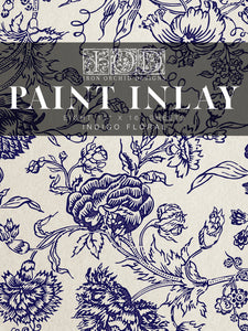 IOD Paint Inlay | Indigo Floral | Furnishin Designs