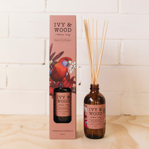 Ivy & Wood Reed Diffuser - Wild Rosella