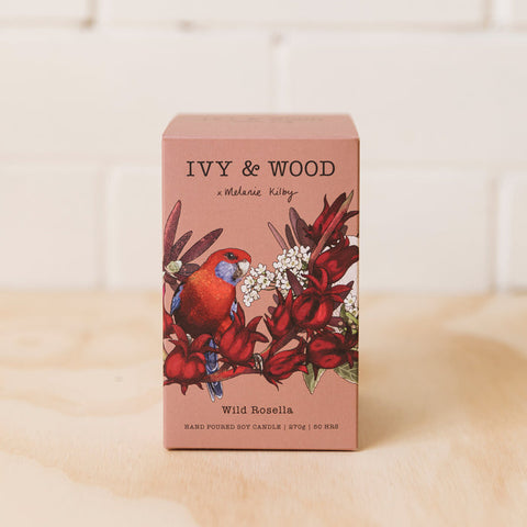 Ivy & Wood Candle - Wild Rosella
