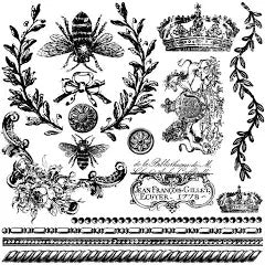 IOD Queen Bee stamp | Furnishin Designs