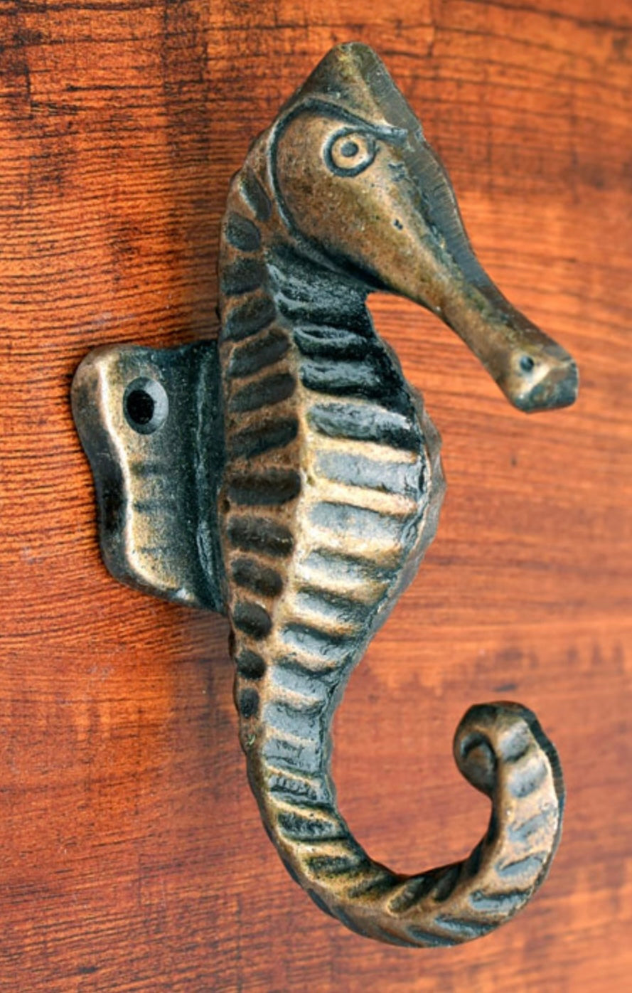 Cast Iron Seashorse Hook