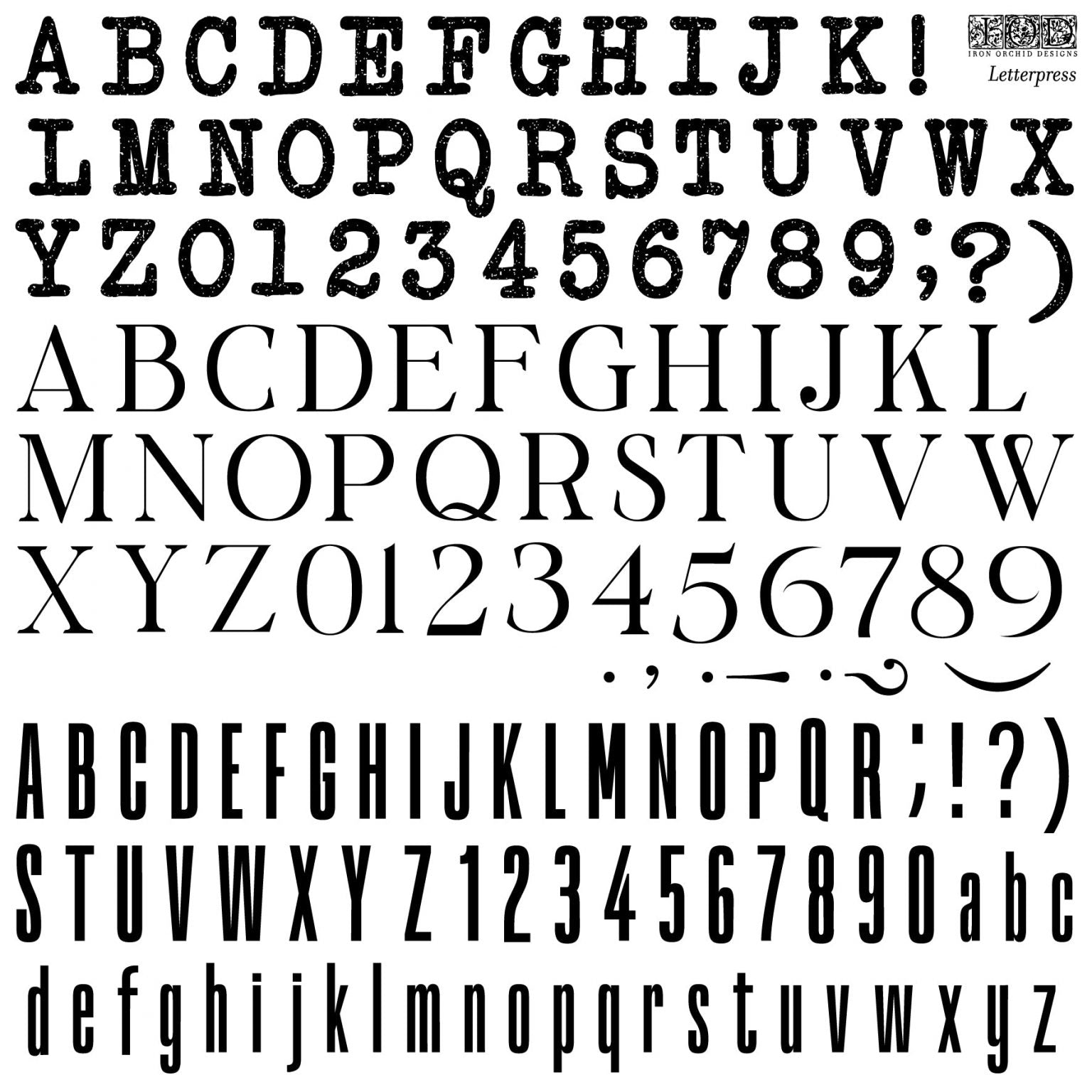 IOD Letterpress Stamp | Furnishin Designs