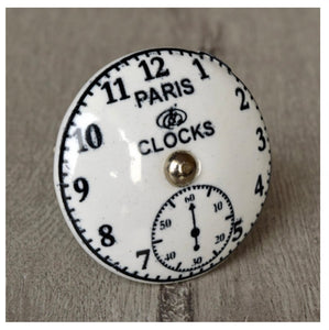 Clock Ceramic Door Knob