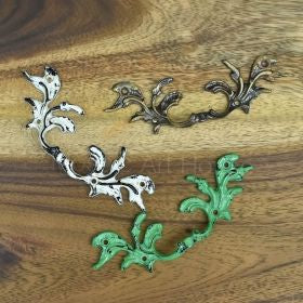 Gorgeous vintage designed cast iron knobs - original colour (green not available)